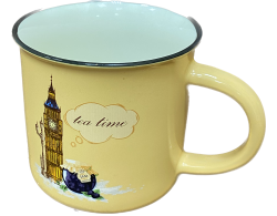 Кружка "Tea time, Coffee time", 400мл.(чай черный 5х2г)