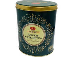 Чай в металл. банке овальной "Green Ceylon Tea Золотой" (200 гр. зеленый)