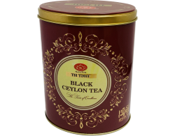 Чай в металл. банке овальной "Black Ceylon Tea Золотой" (200 гр. черный крупнолистовой)