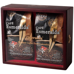 Набор "Cafe Esmeralda" в зернах 250 г. и молотый 250 г.